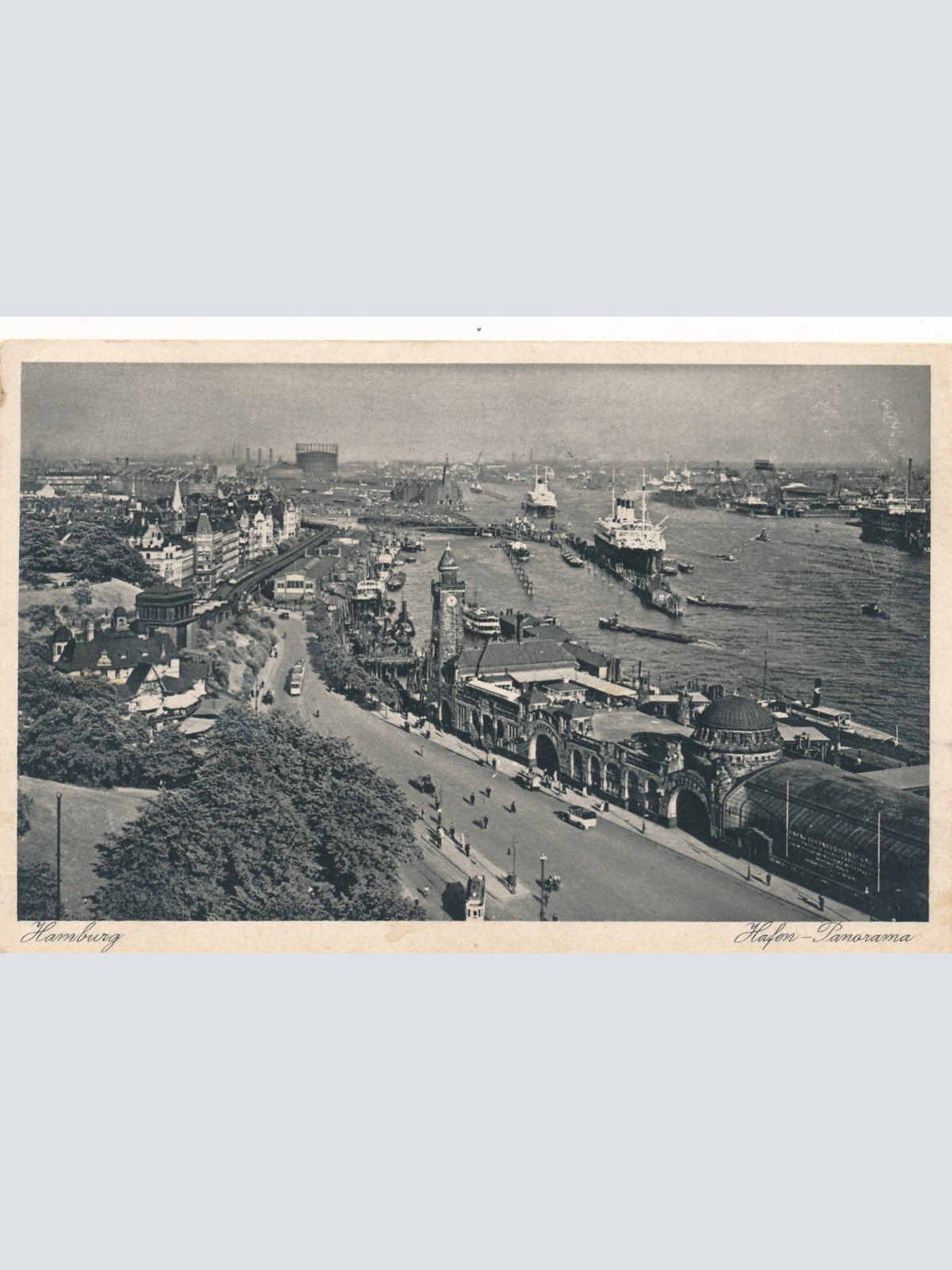 AK aus Hamburg mit Hafen Ansichtskarte (8258)