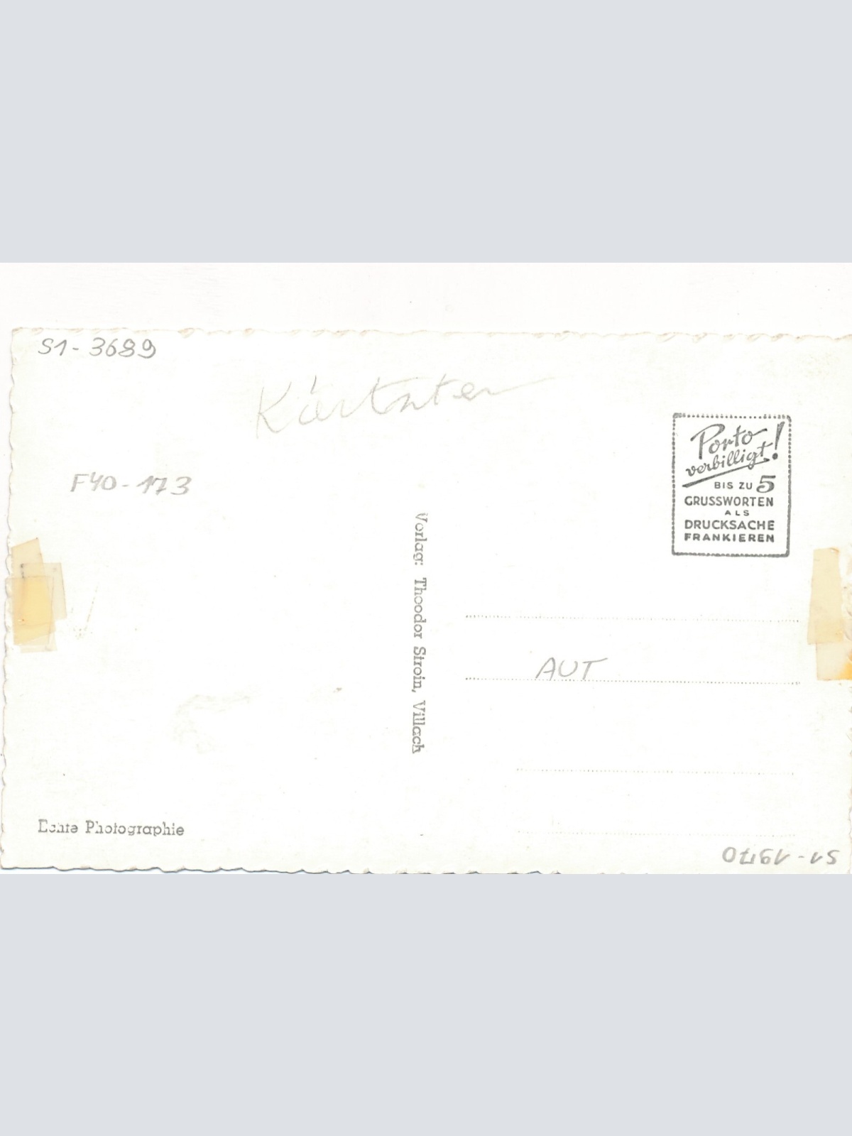 AK aus Seebach mit Pension Egger Kärnten Ansichtskarte (8293)