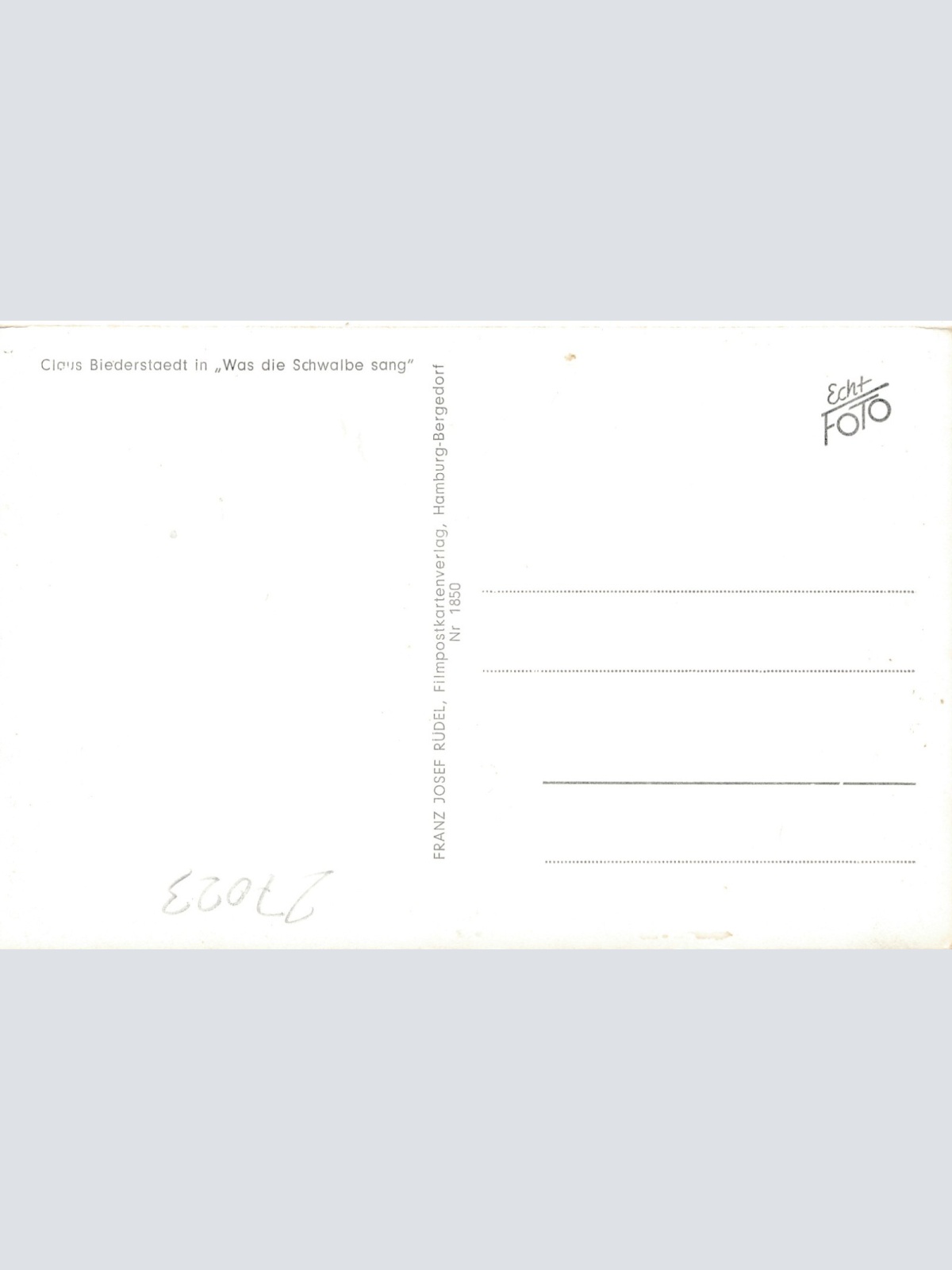 AK, Claus Biederstaedt (S2159)