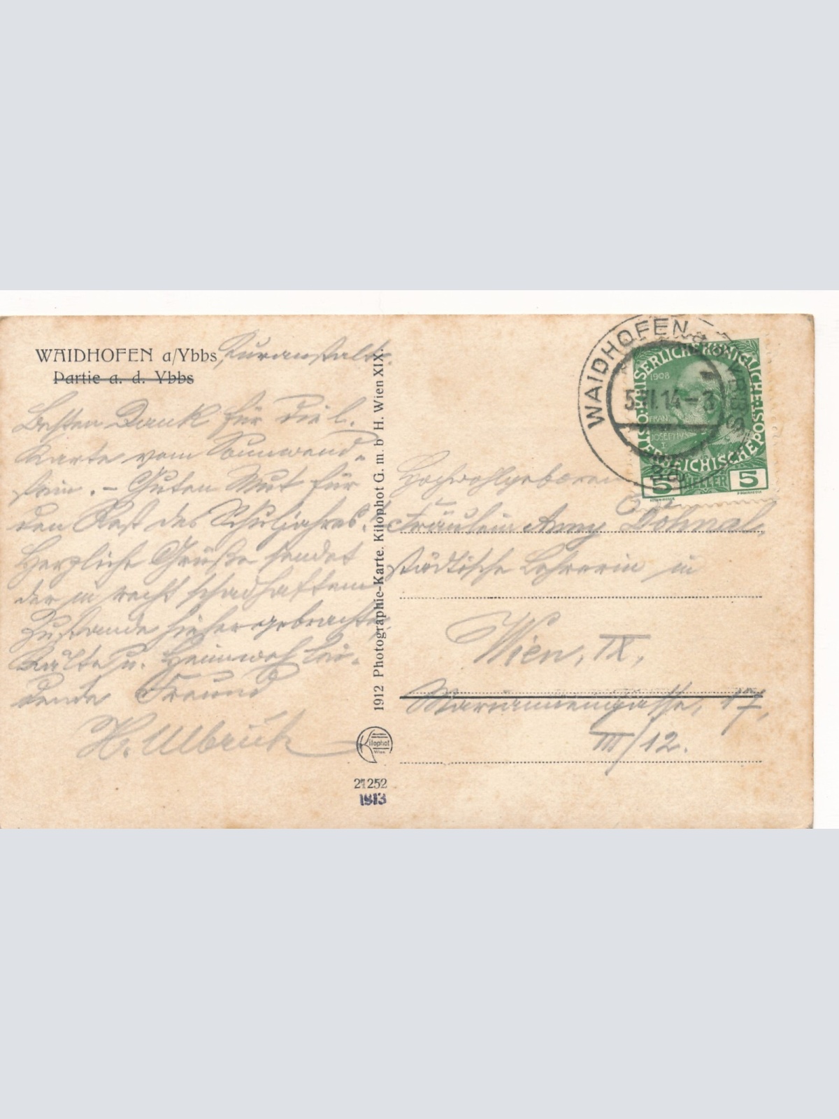 AK aus Waidhofen Niederösterreich Ansichtskarte (8095)