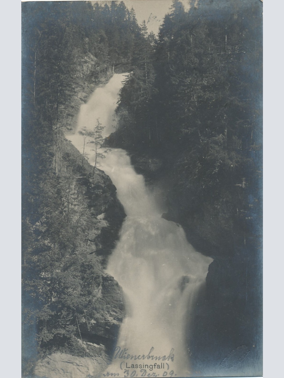 AK vom Lassingfall Wasserfall Niederösterreich Ansichtskarte (8091)