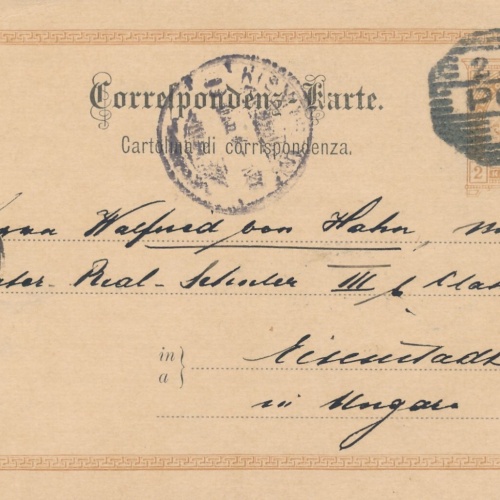 2 Kreuzer Ganzsachen - Karte 1898 aus Pola (8685)