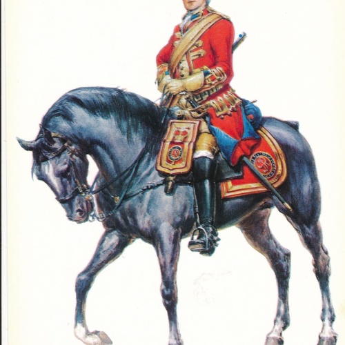 AK Uniform Großbritannien 1750 Troop of Horse Gurad Trooper Ansichtskarte (8715)