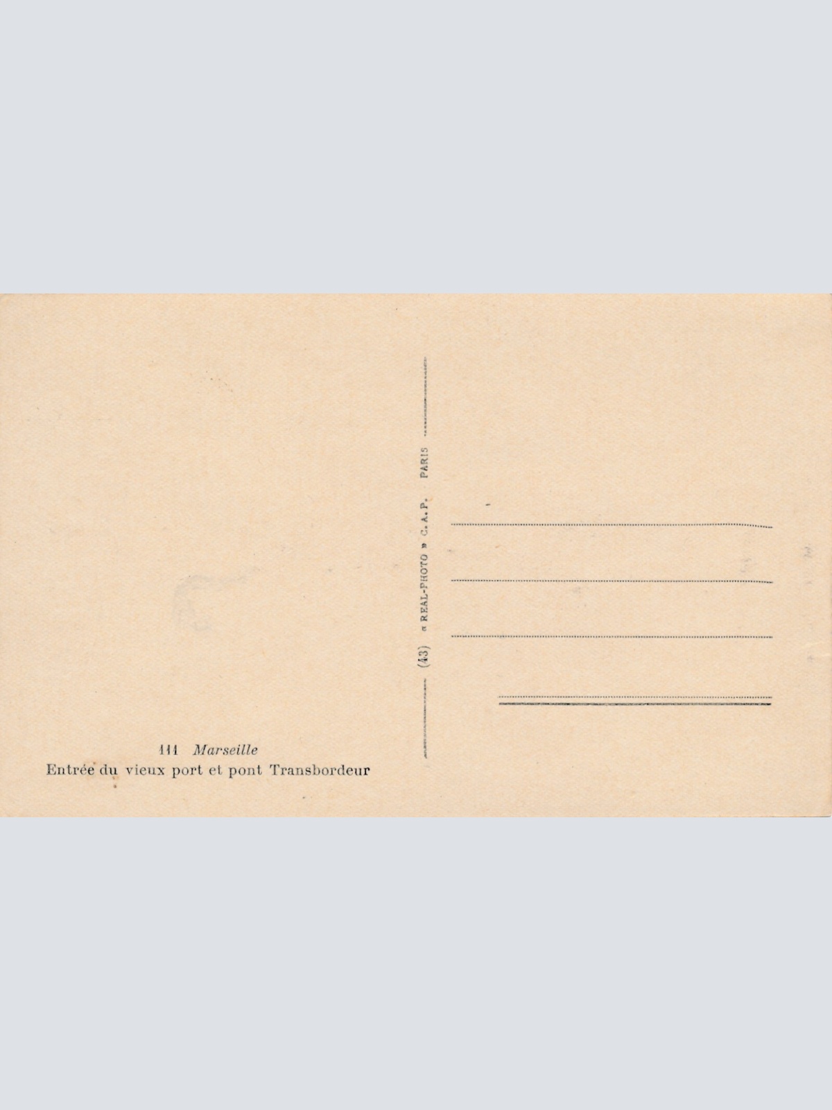 AK aus Marseille mit Dampfer Frankreich Ansichtskarte (8602)