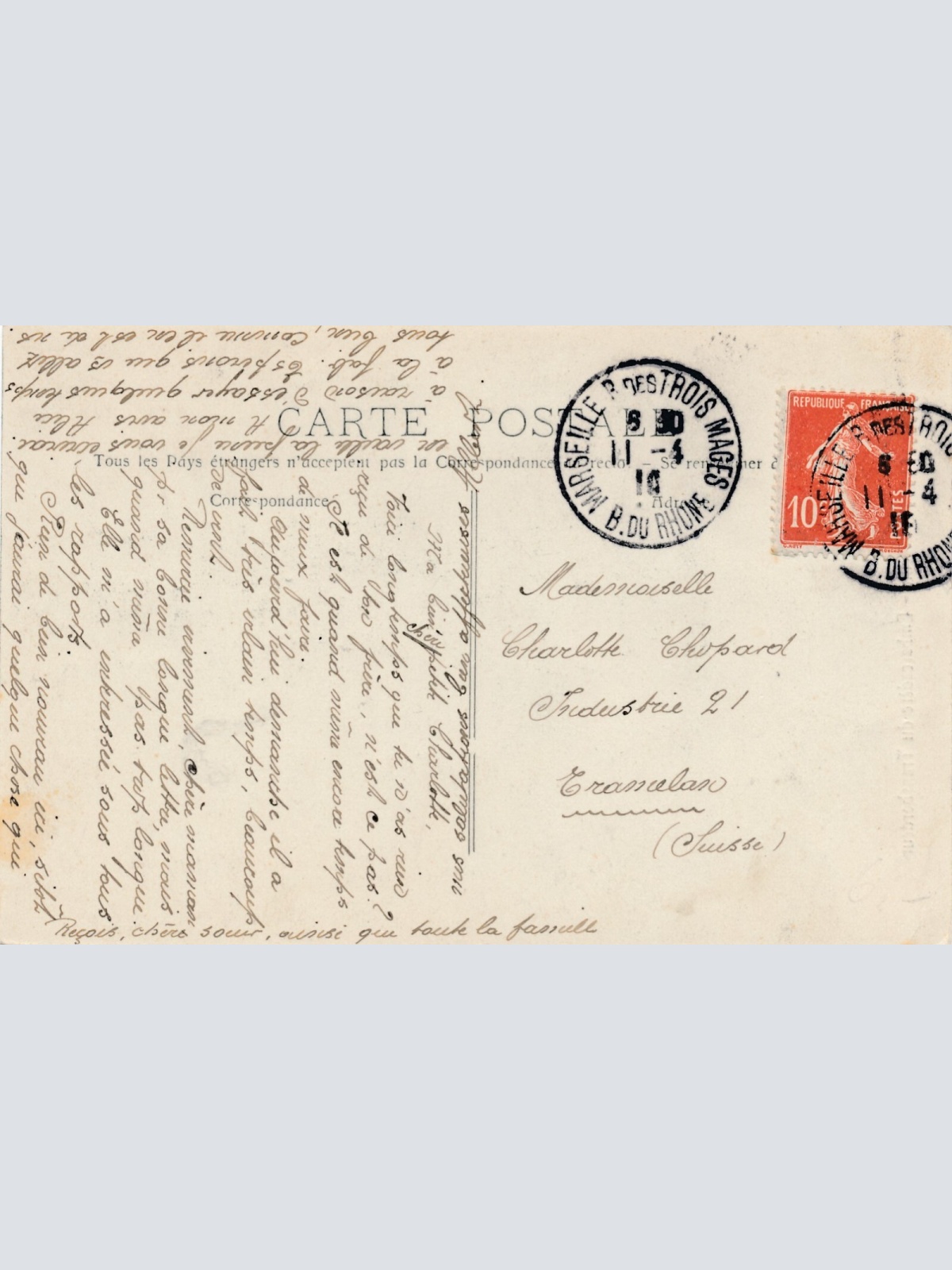 AK aus Marseille Frankreich Ansichtskarte (8608)