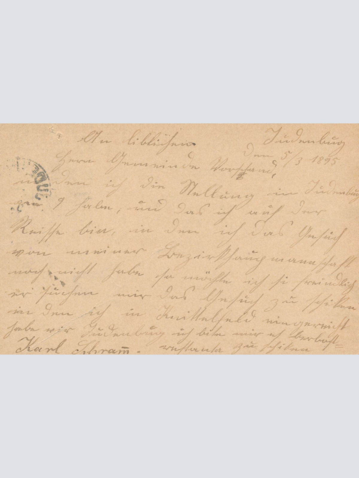 2 Kreuzer Ganzsachen - Karte 1895 aus Judenburg (8398)