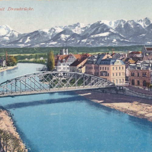 AK aus Villach mit Draubrücke Kärnten Ansichtskarte (8425)