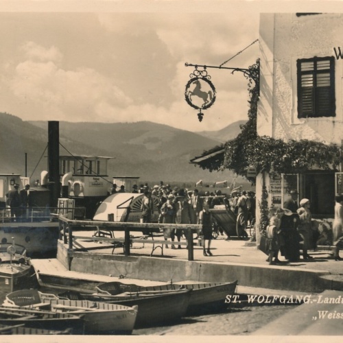 AK aus St. Wolfgang mit Weisses Rössl Oberösterreich Ansichtskarte (8915)