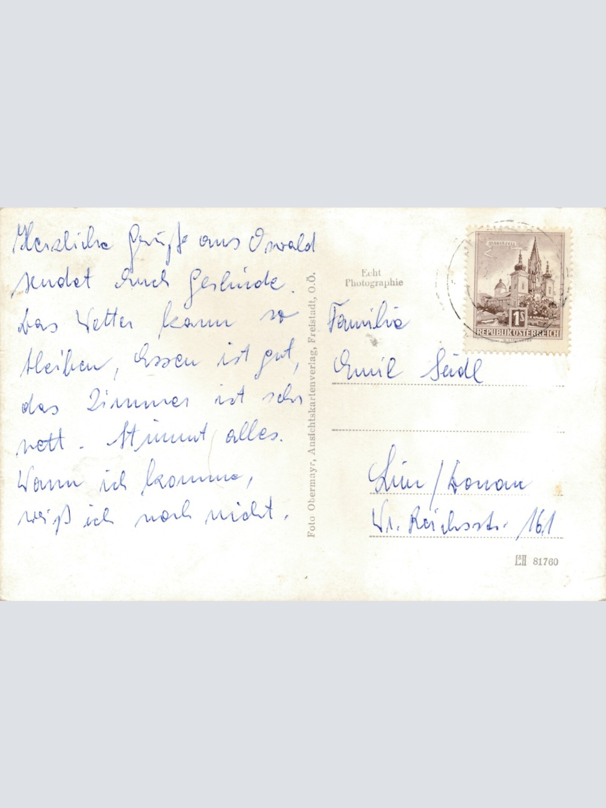 AK aus St. Oswald Oberösterreich Ansichtskarte (8936)