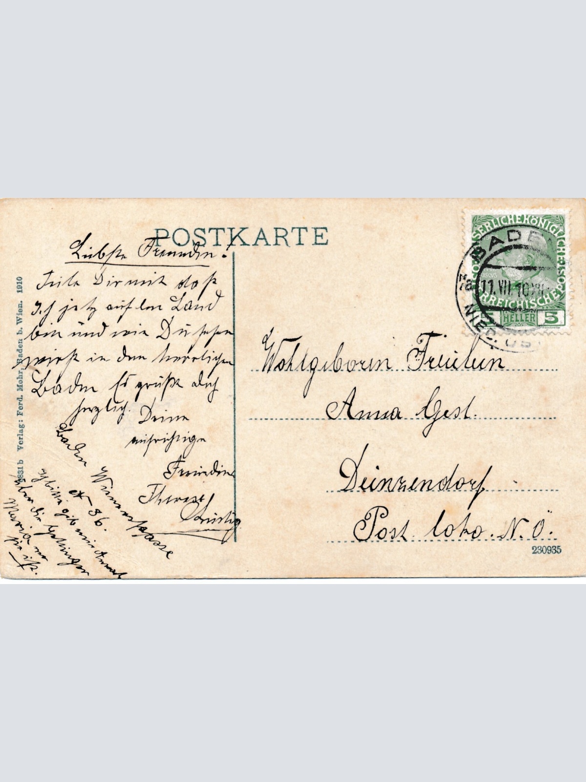 AK aus Baden bei Wien Niederösterreich Ansichtskarte (8353)