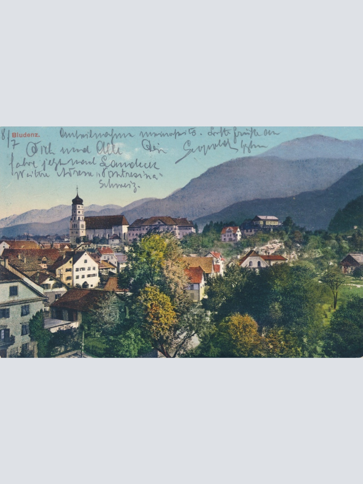 AK aus Bludenz Vorarlberg Ansichtskarte (8342)