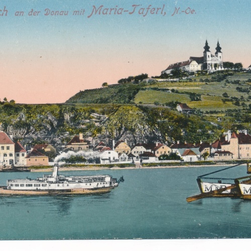 AK aus Marbach mit Dampfer Niederösterreich Ansichtskarte (8349)