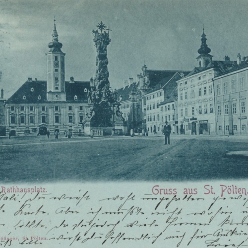 AK aus St. Pölten Mondschein - Karte Niederösterreich Ansichtskarte (8371)