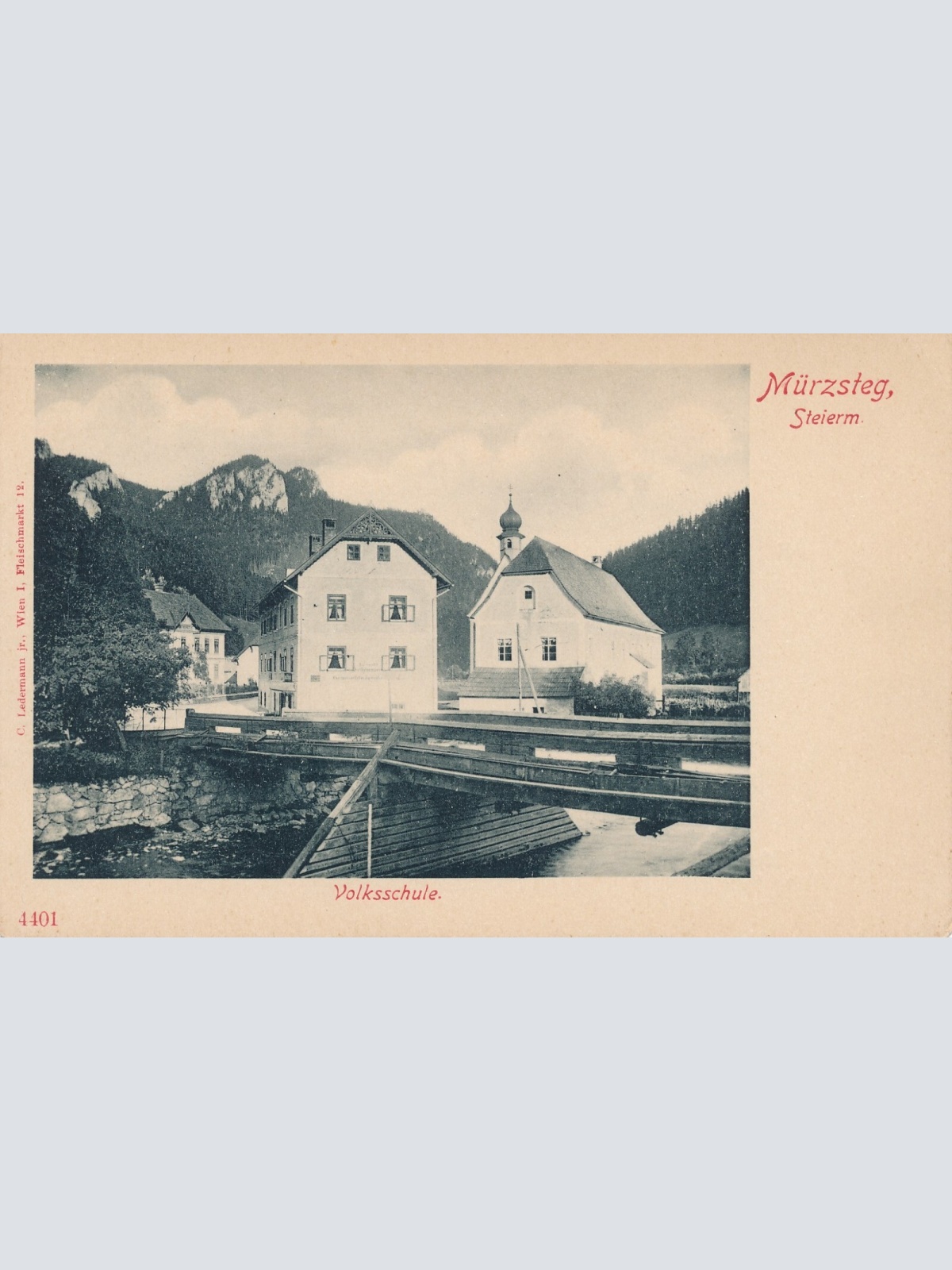 AK Mürzsteg mit Volksschule Steiermark (7142)