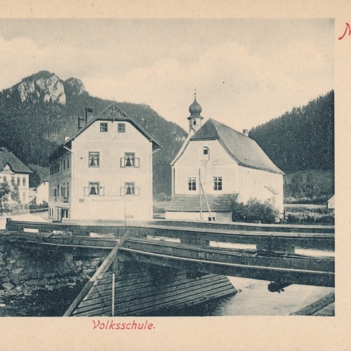 AK Mürzsteg mit Volksschule Steiermark (7142)