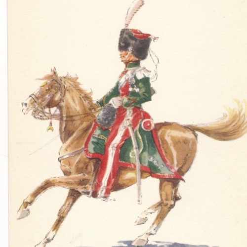 AK Uniform Belgien 1832 Gidsenkorps Ansichtskarte (8732)