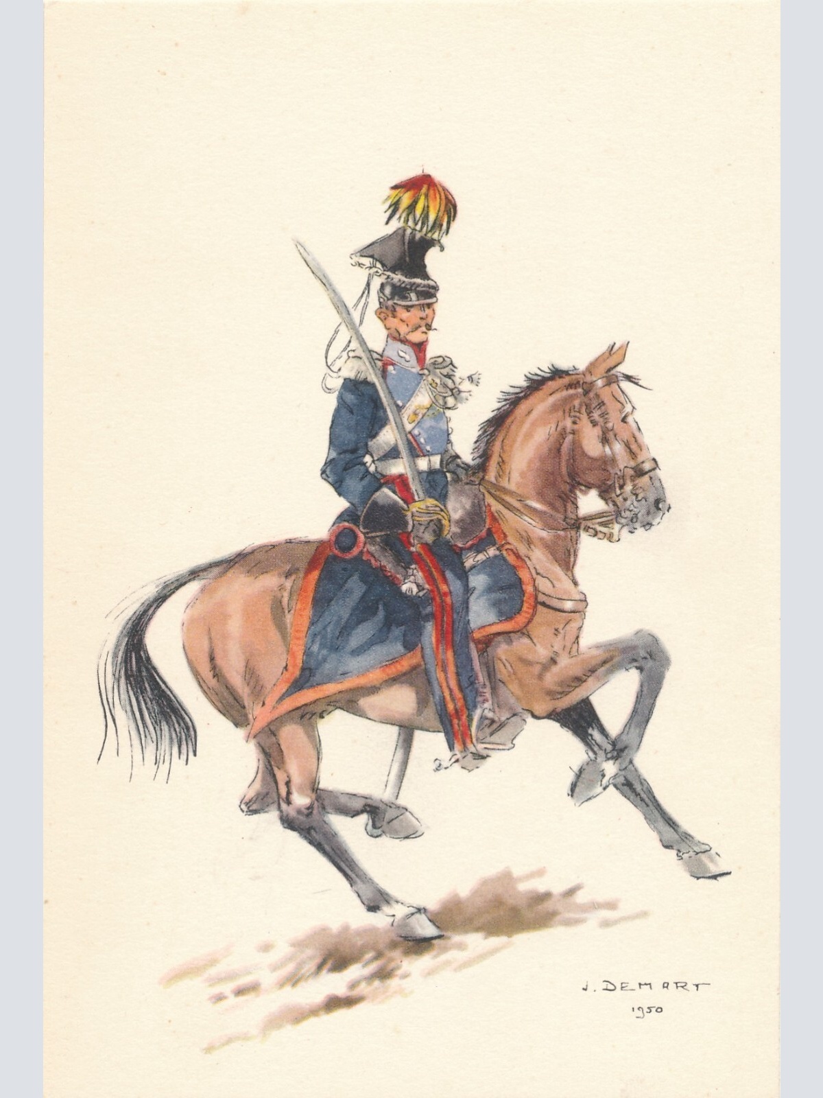 AK Uniform Belgien 1831 Guide de la Meuse Ansichtskarte (8733)