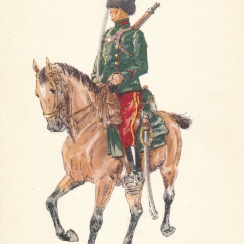 AK Uniform Belgien 1914 Gidsen Veldkledij Ansichtskarte (8735)