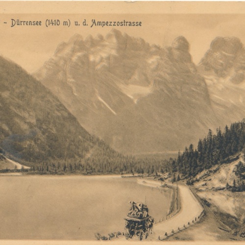 AK vom Ampezzotal Dürrensee Italien Ansichtskarte (8826)