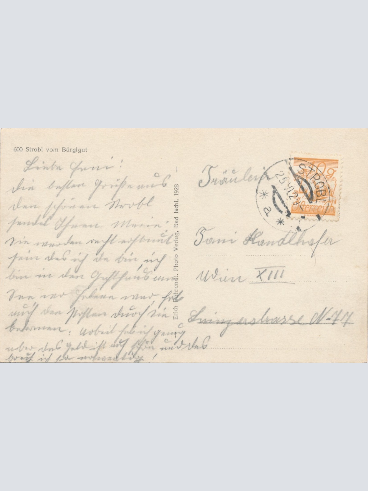 AK aus Strobl Salzburg Ansichtskarte (8818)