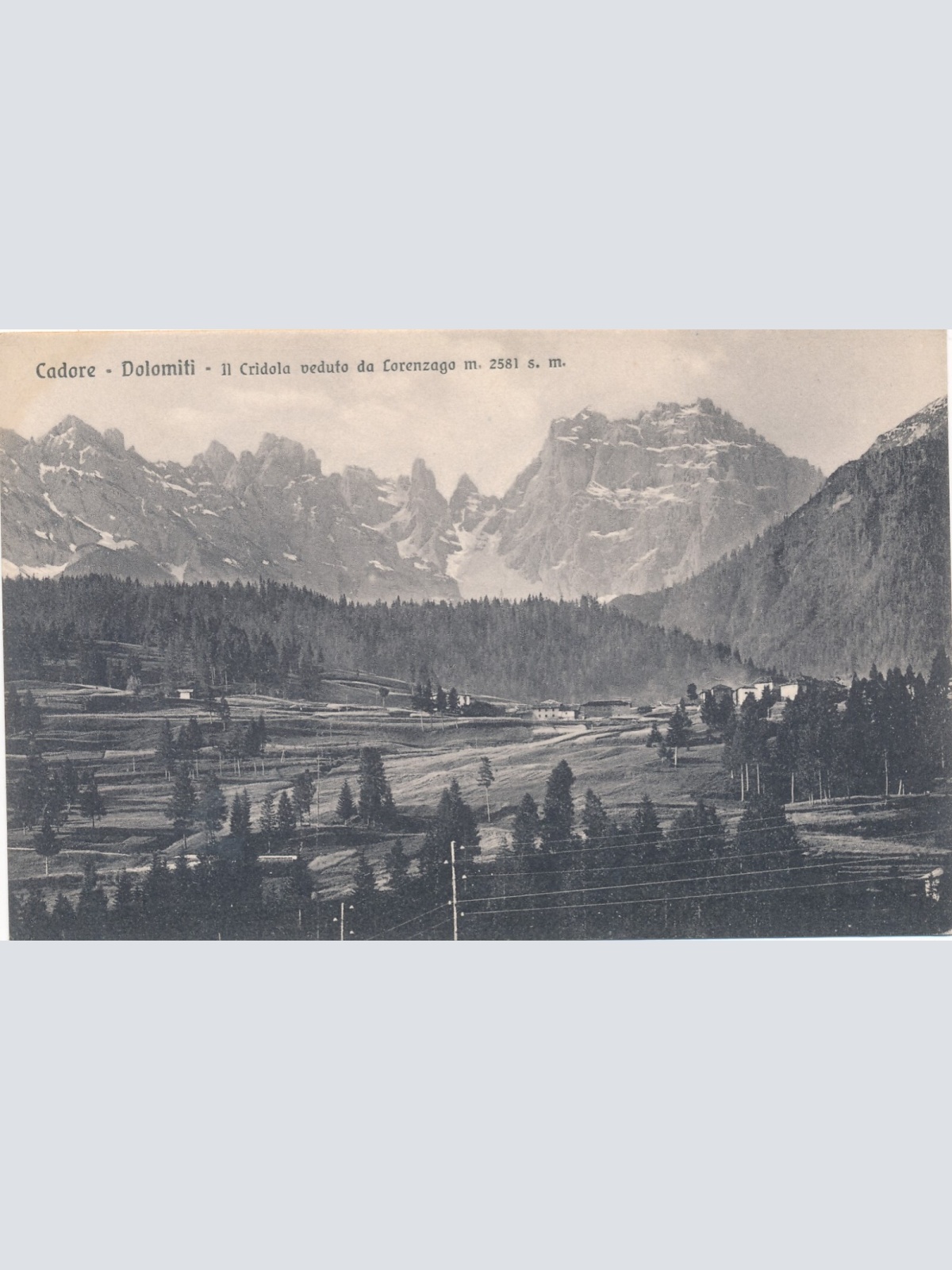 AK aus Cadore Dolomiti Italien Ansichtskarte (8832)