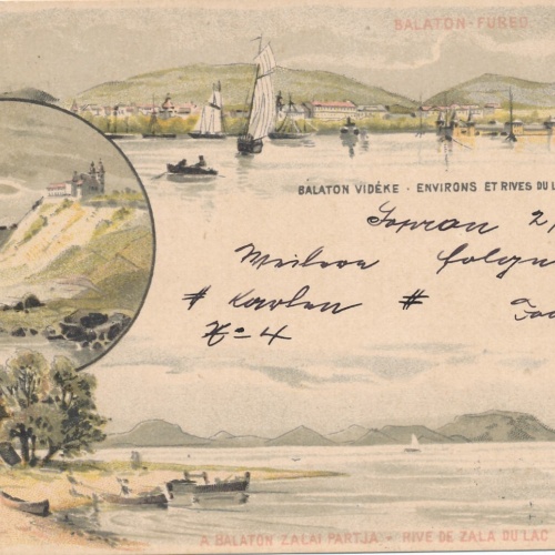 Ganzsachen - Litho - Karte aus Balaton - Füred Ungarn (7268)