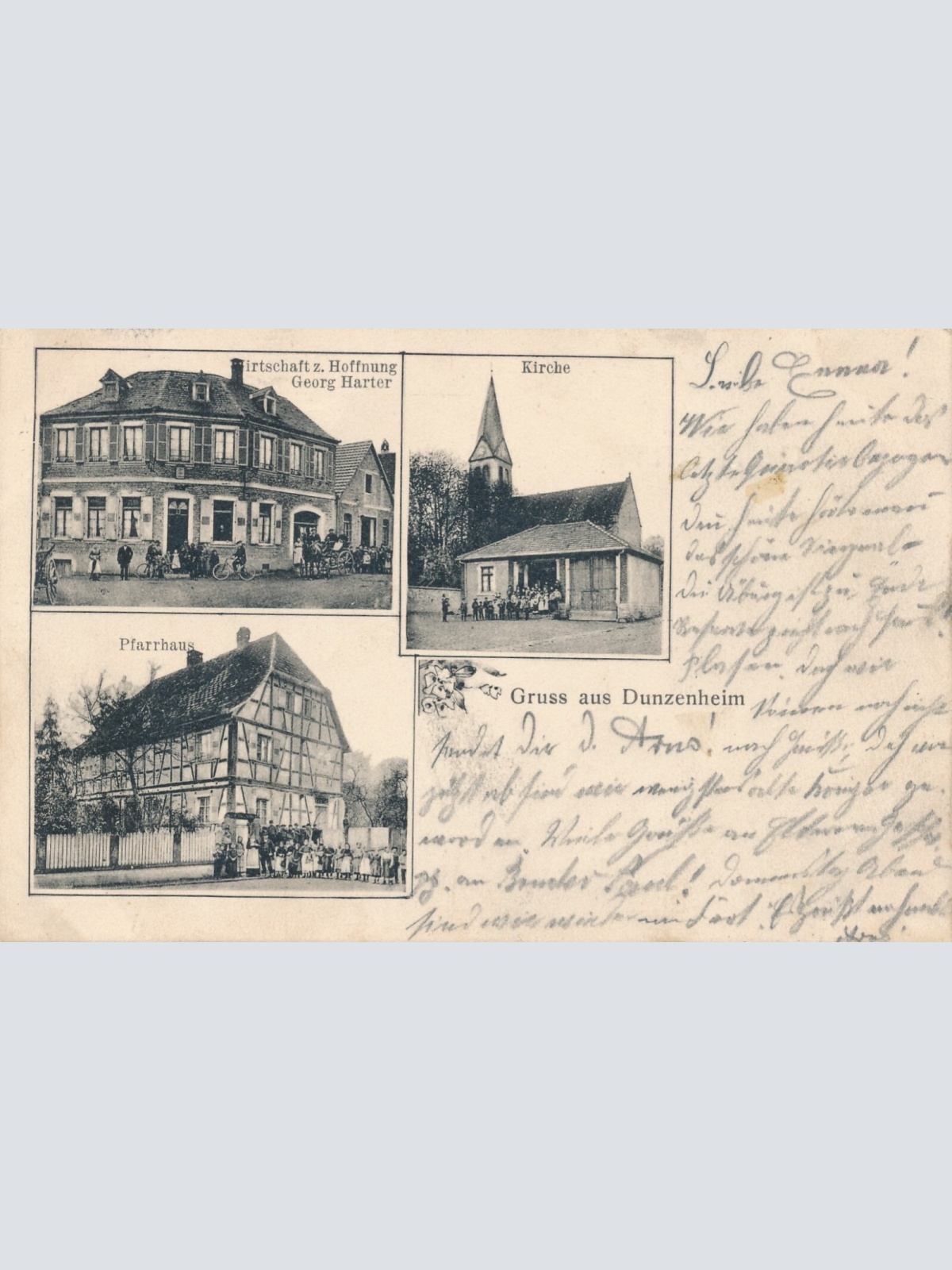 AK gruss aus Dunzenheim - Duntzenheim Mehrbildkarte Frankreich (7269)