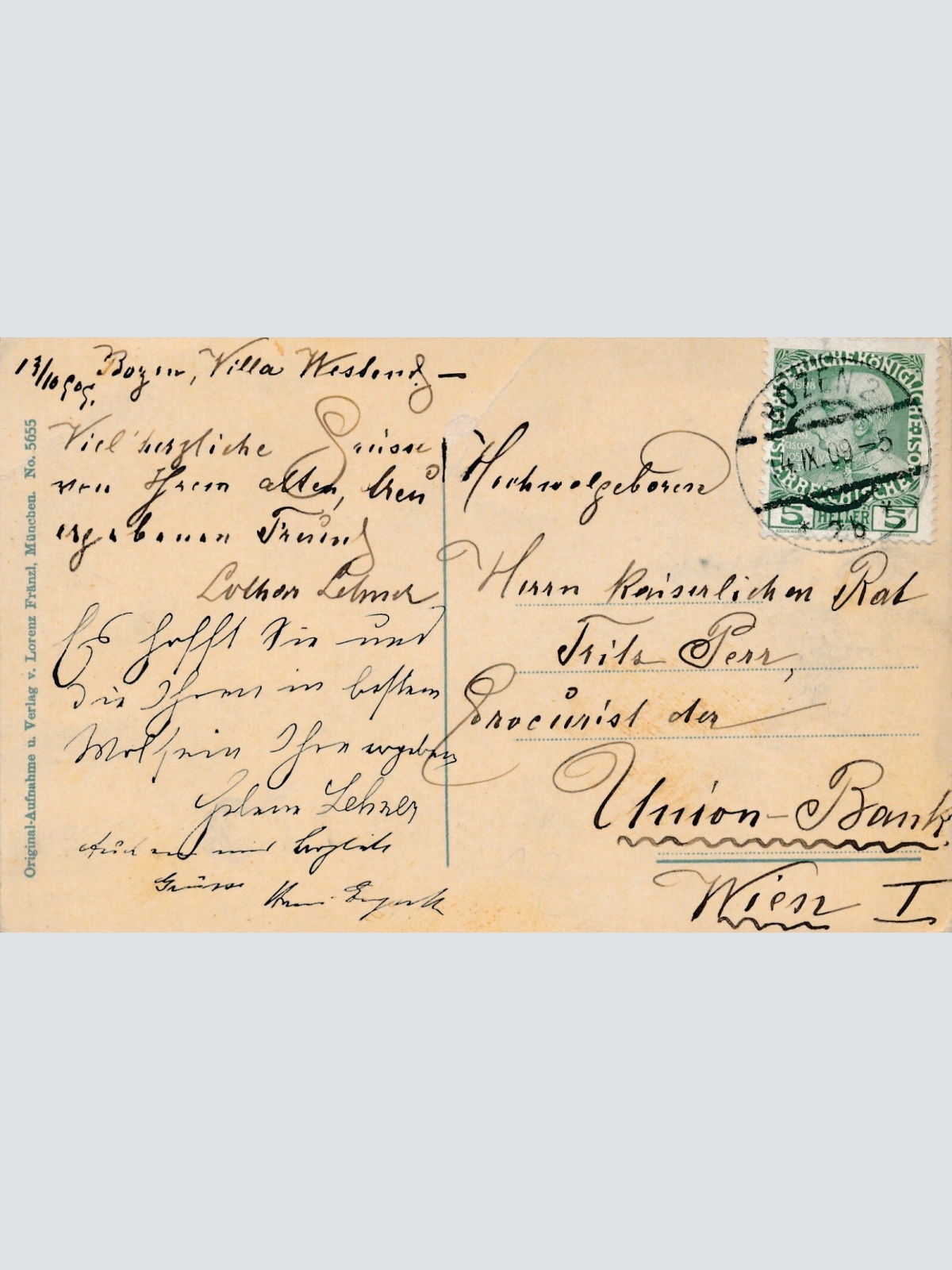 AK aus Bozen - Gries Italien Ansichtskarte (8842)