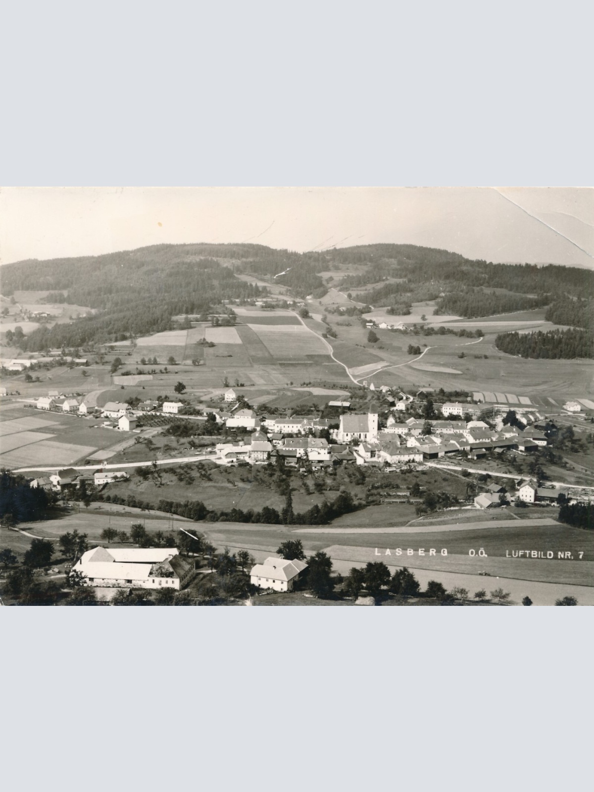 AK aus Lasberg Oberösterreich Fliegerkarte (J14)