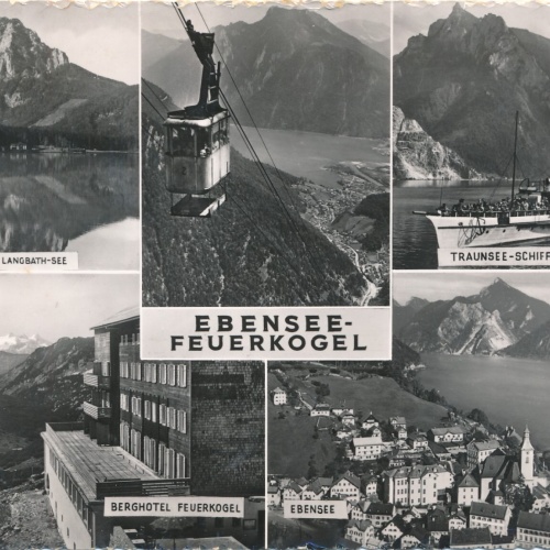 AK aus Ebensee Feuerkogel Oberösterreich Mehrbildkarte (J16)