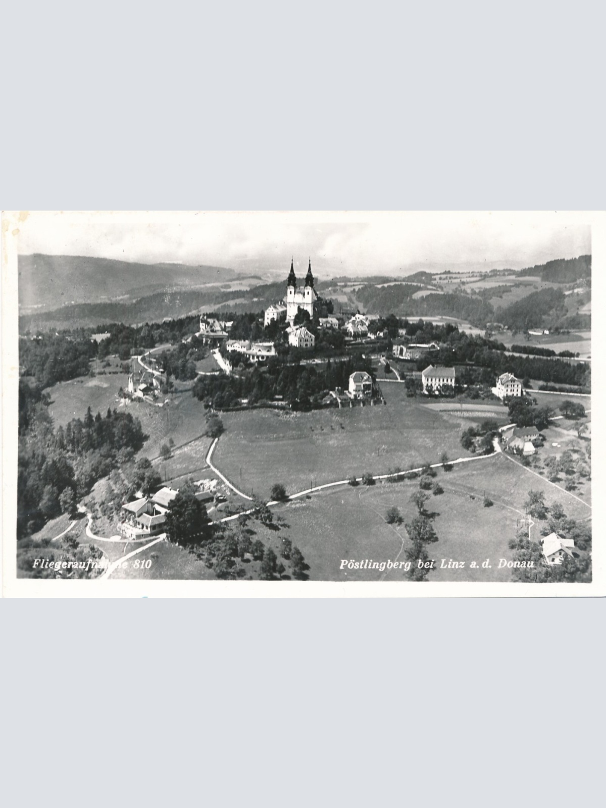 AK aus Linz Oberösterreich Pöstlingberg Fliegerfoto (J26)