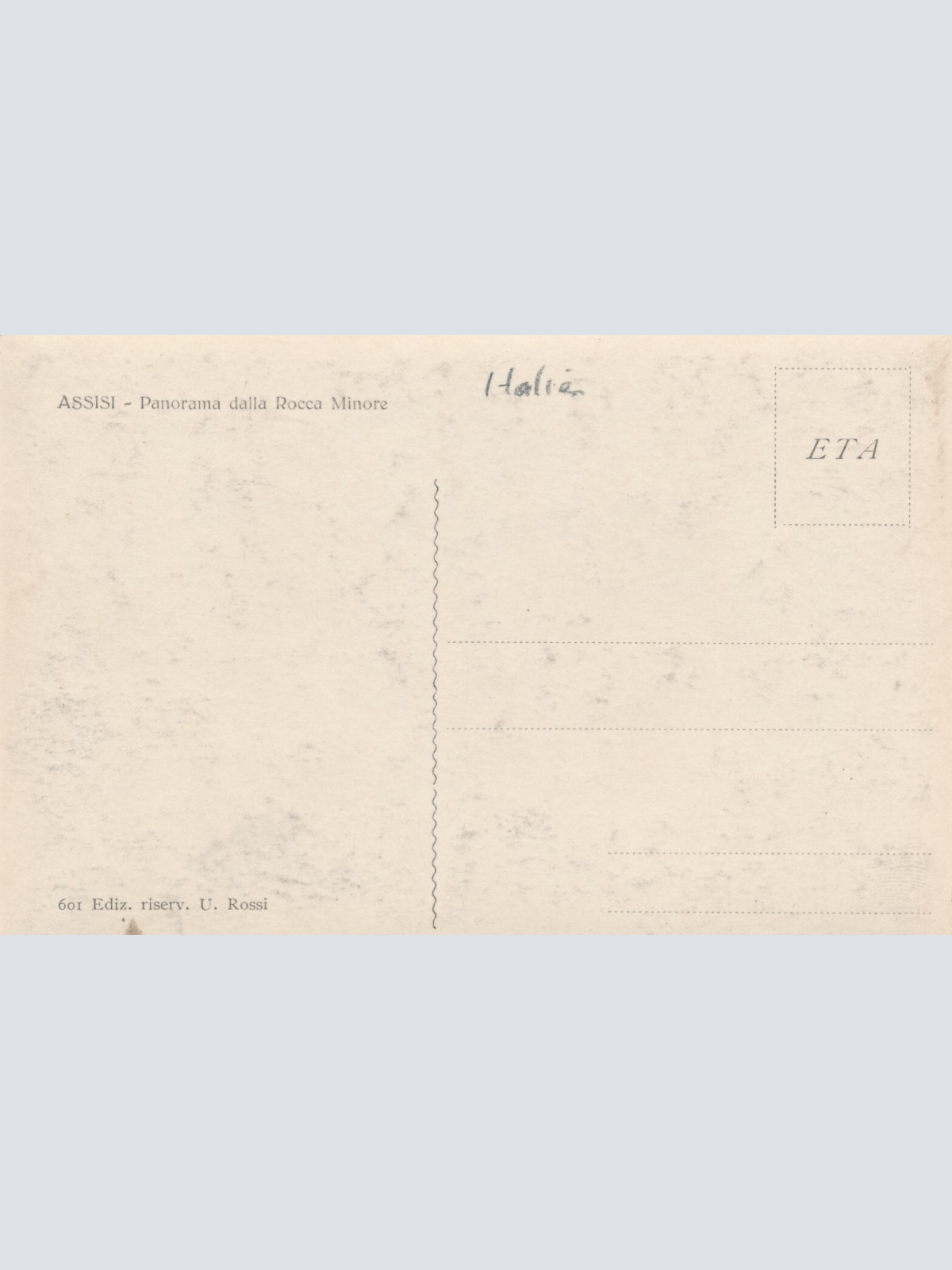 AK aus Assisi dalla Rocca Minore Italien Ansichtskarte (9189)