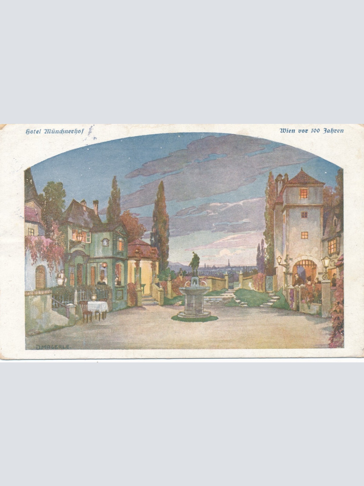 AK aus Wien mit Hotel Mündnerhof Ansichtskarte (9218)