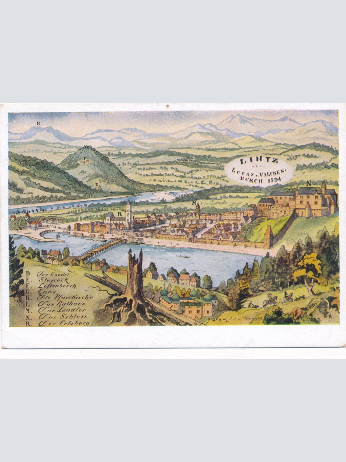 Künstler - AK Heimatwerk aus Linz an der Donau Oberösterr. Ansichtskarte (8958)