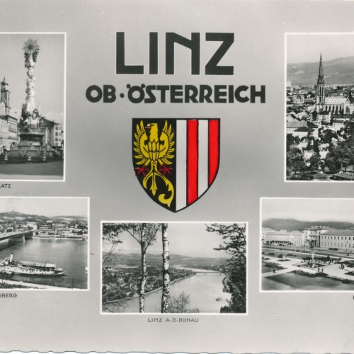 AK aus Linz an der Donau Mehrbildkarte Oberösterr. Ansichtskarte (8976)