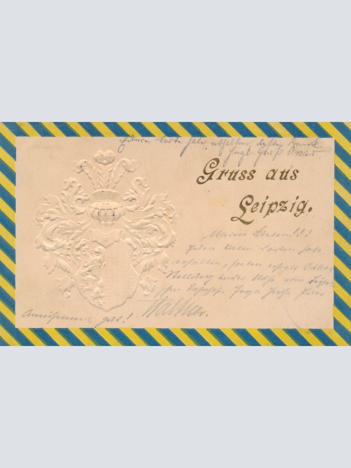 Präge - Karte aus Leipzig Sachsen Ansichtskarte (9062)