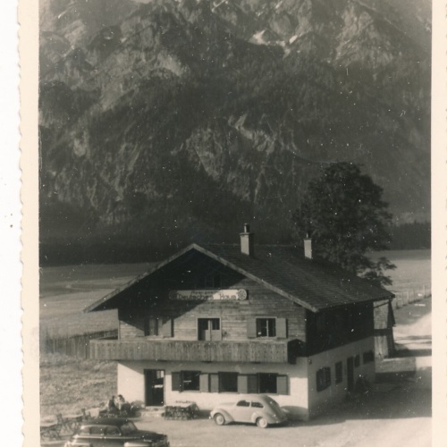 AK vom Almsee Alpengasthaus Deutsches Haus Oberösterr. Ansichtskarte (9083)