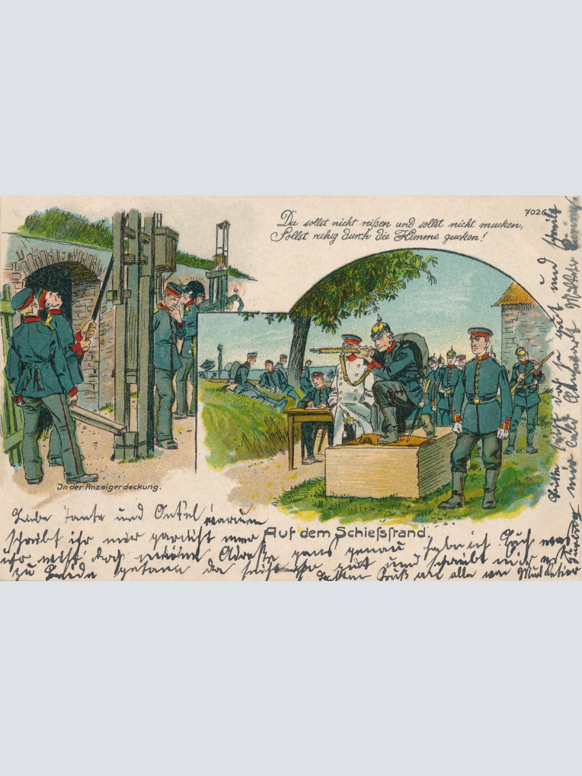 Litho - Karte auf dem Schießstand (9132)