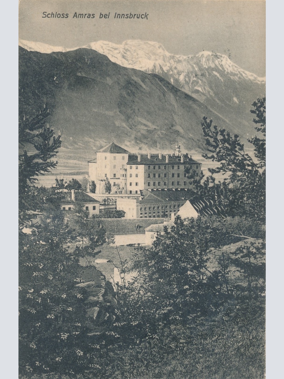 AK aus Innsbruck mit Schloss Ambras Tirol Ansichtskarte (9373)