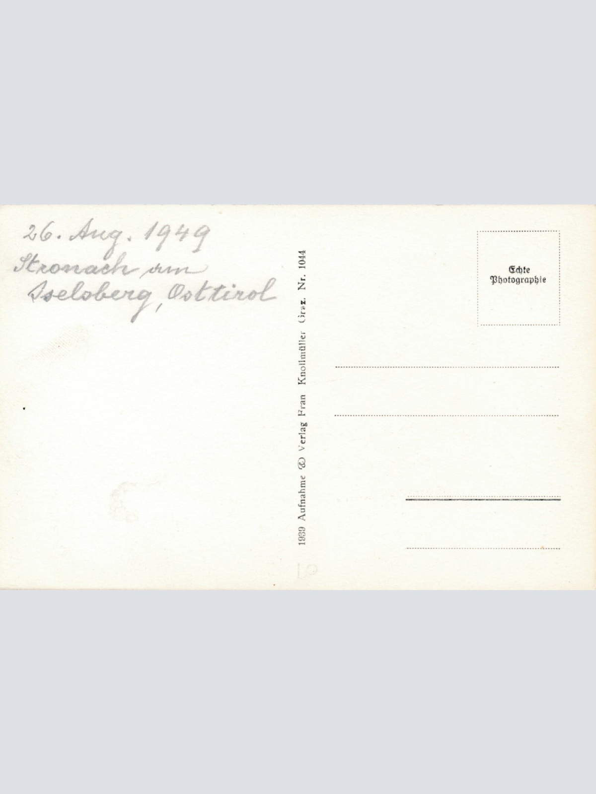 AK aus Döslach mit Defreggers Geburtshaus Tirol Ansichtskarte (9376)