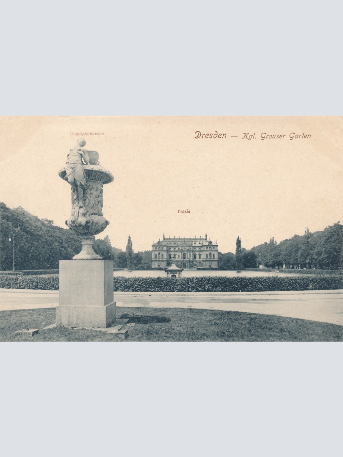 AK aus Dresden KGL. Großer Garten Sachsen Ansichtskarte (9404)