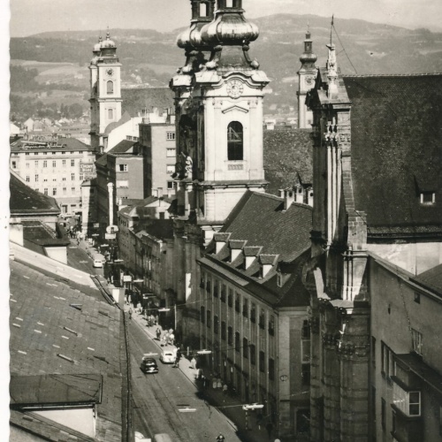 AK aus Linz an der Donau Hauptplatz Landstrasse Oberösterr. Ansichtskarte (8994)