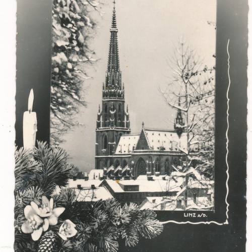 AK aus Linz an der Donau Frohe Weihnacht Oberösterr. Ansichtskarte (9037)