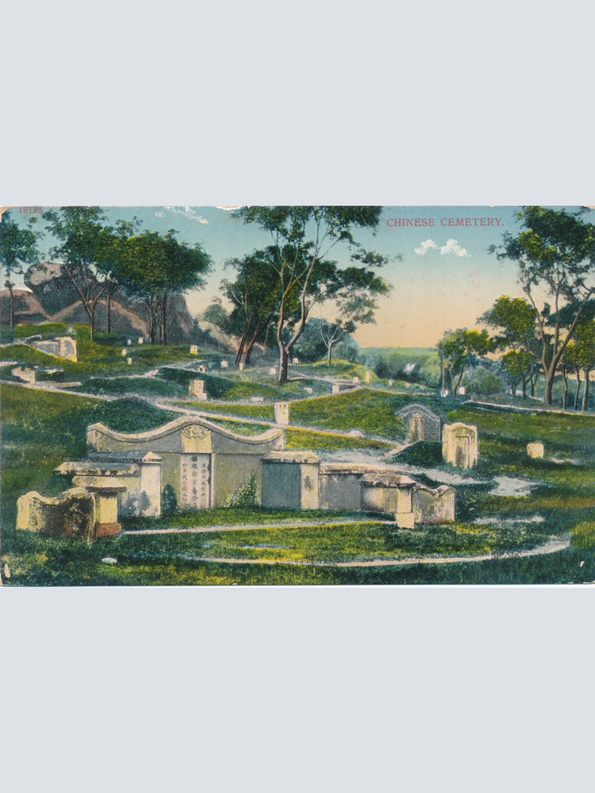AK aus Chinese Cemetery - Friedhof China (7952)