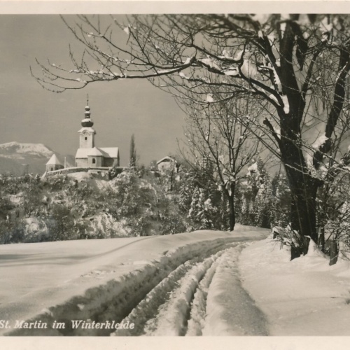AK aus Villach - St. Martin Winterkarte Kärnten Ansichtskarte (9480)