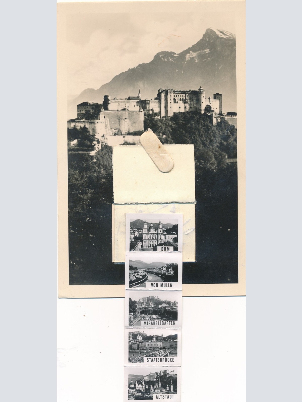 Leporello - Karte gruss aus Salzburg Ansichtskarte (9462)