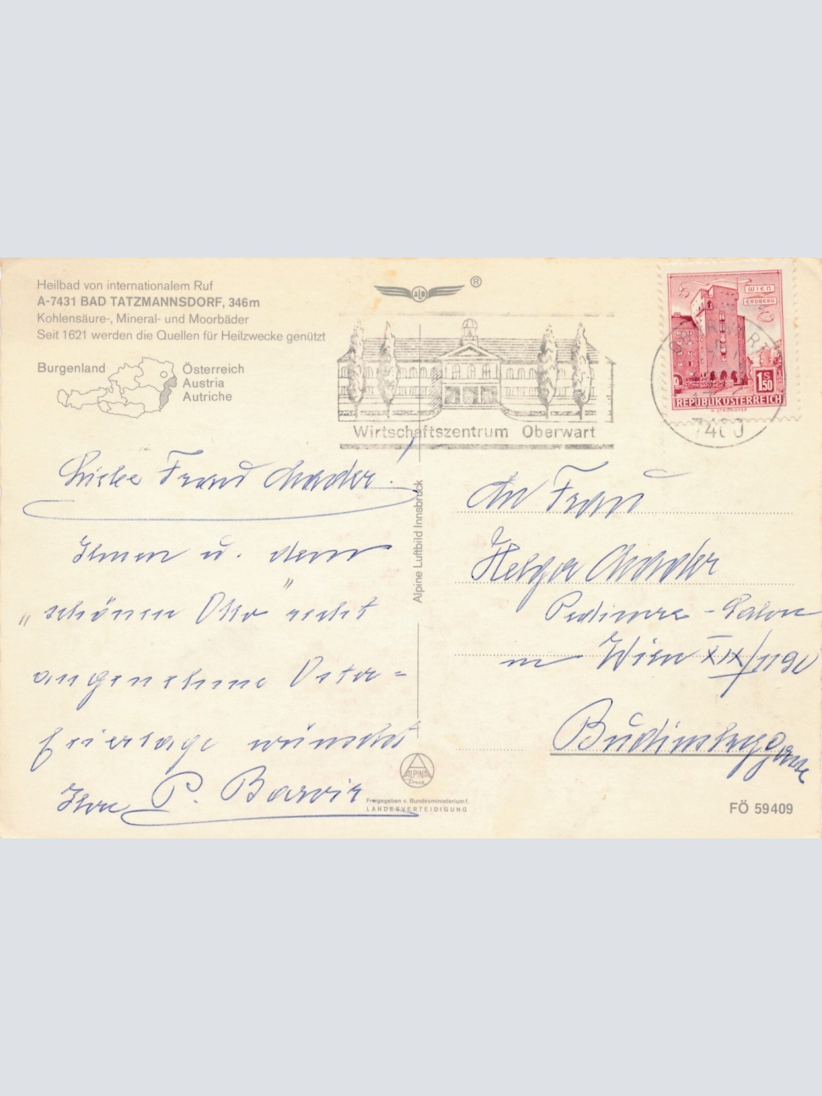 AK aus Bad Tatzmannsdorf Burgenland Ansichtskarte (9498)