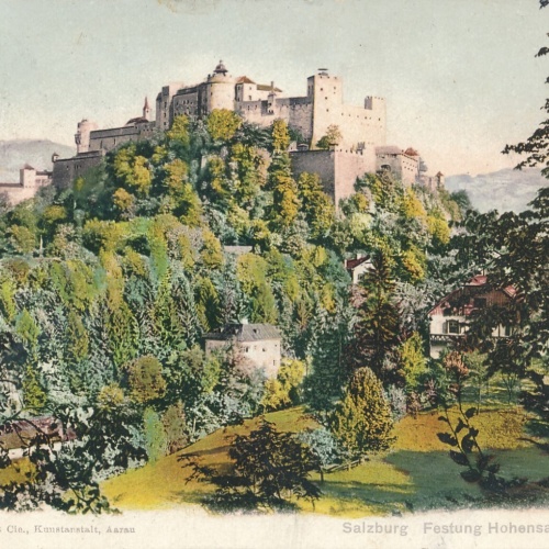 AK aus Salzburg mit Festung Hohensalzburg Salzburg Ansichtskarte (9247)