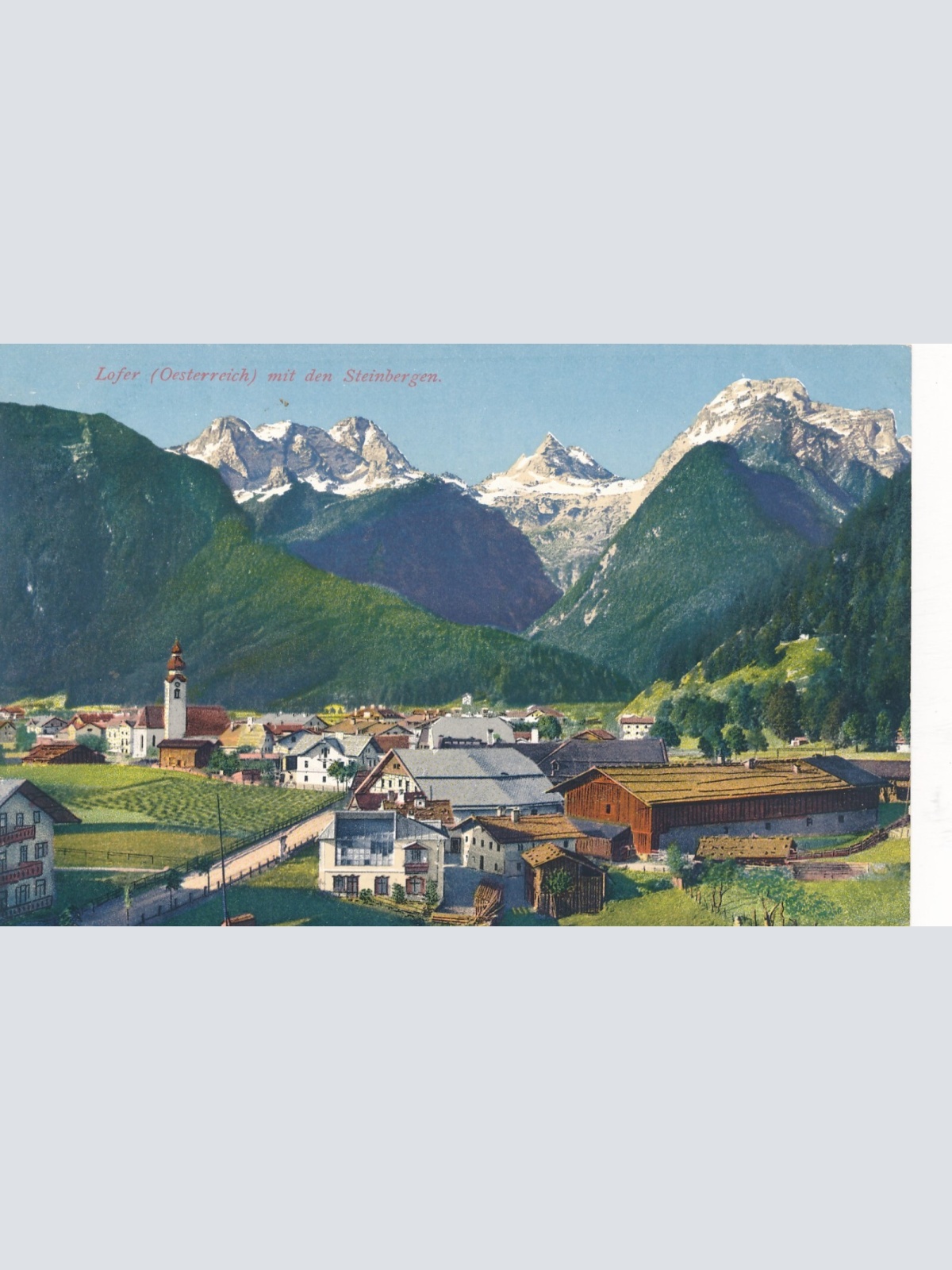 AK aus Lofer mit dem Steinbergen Salzburg Ansichtskarte (9252)