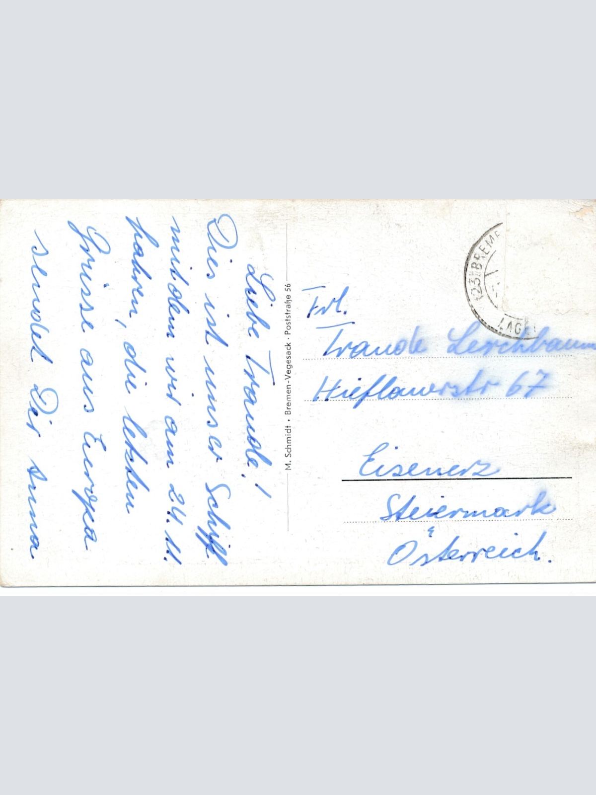 AK vom Dampfer Ms. General Harry Taylor Ansichtskarte (9255)